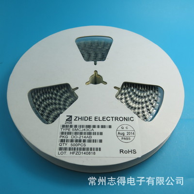SMCJ43CA瞬態(tài)抑制二極管 志得電子原廠現(xiàn)貨，為通信與自動(dòng)控制系統(tǒng)保駕護(hù)航